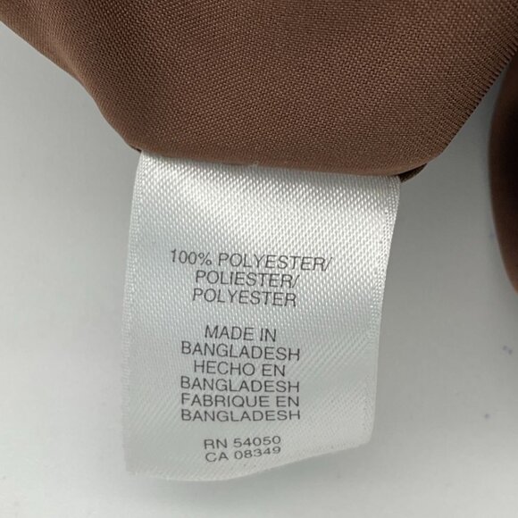 Anne Klein Sleeveless Brown & White Zebra Print Lined Sheath Dress Size 8 - Picture 9 of 11